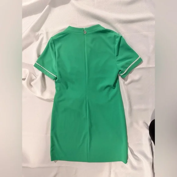 Tommy Hilfiger Green Dress with White Trim - Picture 5 of 6